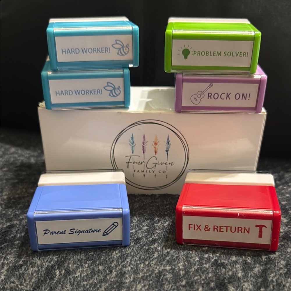 TEACHER STAMPS 🖊️ ✂️ 📚 
Classroom Motivational Stamp Set